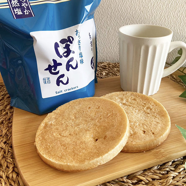 (商品画像) 【大判サイズ塩味】 8枚塩ポンせん（12入）