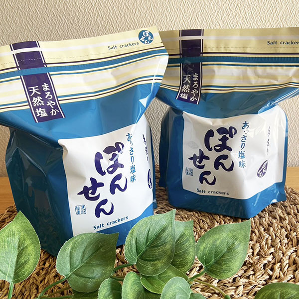 (商品画像) 【大判サイズ塩味】 8枚塩ポンせん（12入）