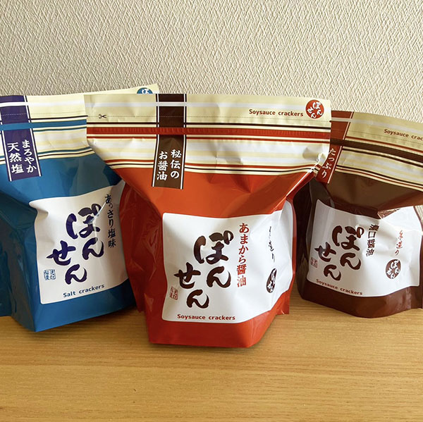 (商品画像) 【大判サイズ定番味】 9枚手造りポンせん （6入）