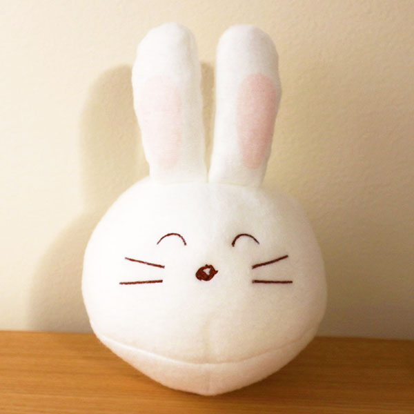(商品画像) 【ほのぼのうさぎ】 ポンちゃんぬいぐるみ+60ｇ満月ポンセット