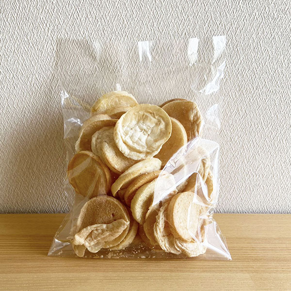 (商品画像) ぐにゃんと曲がった！ 無添加☆ 【素焼き】ぷっしゅん満月ポン（130ｇ×8入）