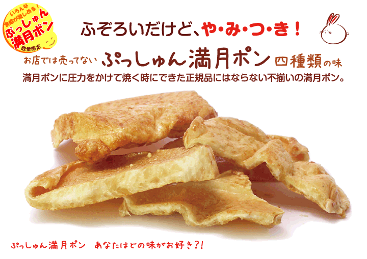 濃い〜味ぷっしゅん満月ポン新発売